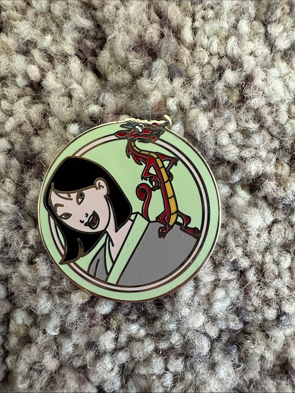 Disney Mulan and mushu pin